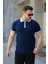 Erkek Renkli Yaka Kısa Kollu Tişört 1