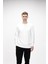 Corner Crewneck Erkek Sweatshirt Beyaz 2