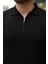 Erkek Fermuar Yakalı Kısa Kollu Tişört 3
