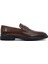 Erkek Kahverengi Deri Klasik Loafer 25WFD620918 1