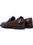 Erkek Kahverengi Deri Klasik Loafer 25WFD620918 5