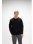 Corner Crewneck Erkek Sweatshirt Siyah 2