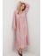 Kadın BDART Fiyonk Bağcıklı Maxi Elbise Pink 3