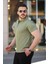 Erkek Yakası Fermuarlı Kısa Kollu T-Shirt 2