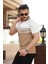 Erkek Çizgi Desenli Yakalı Kısa Kollu T-Shirt 2