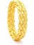 Altın Kaplama Kalın Işıltılı Örgü Bilezik BLZ-3093 1
