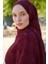 Welness Dama Monogram Desen Şal 01092025-BORDO 1