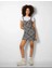Allbucks Bershka, Dokulu Askılı Kareli Mini Elbise ABBRS0007 1