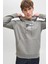 Jack&jones 12268422 Kapsonlu Erkek Sweat - Gri 2