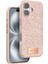 iPhone 16 Bright Simli Kapak - Pembe 1