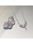 Mikail Meleği Taşlı Çelik Kolye Broş Set 1