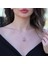 Elmas Montür Modeli Taşlı Rose Gold Gümüş Kolye 1