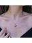 Elmas Montür Modeli Taşlı Rose Gold Gümüş Kolye 3