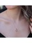 Elmas Montür Modeli Gül Rose Gold Gümüş Kolye 2