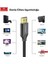 W26 2m 4K Altın Uçlu Hasır HDMI Kablo - Siyah 2