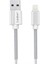 EC-137L 1m 3A Kırılmaya Dayanıklı Lightning Hızlı Şarj Kablosu - Beyaz 10
