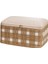 Küçük Bej Kare Ekose Bavul Içi Düzenleyici Seti 30X20X15 Cm, Şeffaf 4