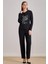 Düz Kesim Siyah Viskon Bluz 1