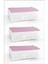 3'lü Organizer Seti 53X44X20CM, Yorgan, Yastık ve Hurç Düzenleyici, Pembe Çizgili 1