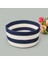 Renkli Nautical Dekoratif Sepet, Siyah/beyaz, 20X10 Cm, Şık ve Fonksiyonel Tasarım 2