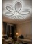 Papatya Beyaz Plafonyer Modern Beyaz Ledli Avize (60CM) 1