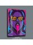 Neon Renkli Kadın Portre Cam Tablo – Pop Art Sanat Tarzı – Dekoratif Modern Poster 2