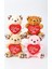 4 Adet Sevimli Mini Peluş Ayıcık - Kalpli 'ı Love You' Mesajlı 11X9 cm 3