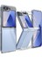 Samsung Galaxy Z Flip 4 Uyumlu Şeffaf Silikon Kılıf - Esnek Darbe Emici 2 Parça Kapak 1