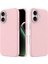 Apple iPhone 17 Uyumlu Silikon Kılıf - Kamera Korumalı Esnek Pastel Renk Kapak - Pudra Pembe 1