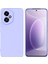 Honor 400 Uyumlu Silikon Kılıf - Kamera Korumalı Esnek Pastel Renk Kapak - Lila 1