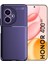 Honor 400 Uyumlu Silikon Kılıf Karbon Desenli Darbe Emici Autofocus Tam Koruma Kapak - Lacivert 1