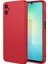 Samsung Galaxy A07 Uyumlu Silikon Kılıf - Kamera Korumalı Esnek Pastel Renk Kapak - Kırmızı 1