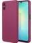 Samsung Galaxy A07 Uyumlu Silikon Kılıf - Kamera Korumalı Esnek Pastel Renk Kapak - Bordo 1