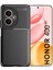 Honor 400 Uyumlu Silikon Kılıf Karbon Desenli Darbe Emici Autofocus Tam Koruma Kapak - Siyah 1