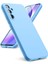 Samsung Galaxy S25 Fe Uyumlu Silikon Kılıf - Kamera Korumalı Esnek Pastel Renk Kapak - Mavi 1