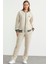 Şerit Detaylı Scuba Eşofman Takım - Bej 1