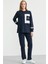 Oversize Parça Detaylı Tunik Eşofman Takım - Lacivert 2