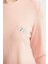 Yumoş Dokulu Desen Kombinli Pijama Takım - Somon 5