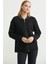Fermuarlı Cep Detaylı Yünlü Triko Ceket - Siyah 4
