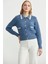 Polo Yaka Düğmeli Triko Hırka - Indigo 4