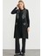 Cepli Uzun Yün Triko Yelek - Siyah 3