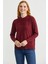 Bebe Yaka Yünlü Triko Kazak - Bordo 2