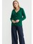 Yünlü Cepli Düğme Detaylı Triko Ceket - Yeşil 1