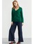 Yünlü Cepli Düğme Detaylı Triko Ceket - Yeşil 3