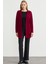 Büyük Beden Cepli Uzun Triko Hırka - Bordo 2