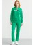 Dik Yaka Fermuarlı Eşofman Takım - Yeşil 1