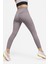 Trainng Go Dri Fit Infinalock High Rise 7/8 Leggings 6 Cepli Toparlayıcı Yüksek Belli Reflektörlü Antrenman Taytı Koyu Mor 2