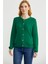 Dore Düğme Detaylı Yünlü Triko Hıırka - Yeşil 1