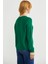 Dore Düğme Detaylı Yünlü Triko Hıırka - Yeşil 5