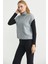 Tam Balıkçı Crop Triko Süveter - Gri 4